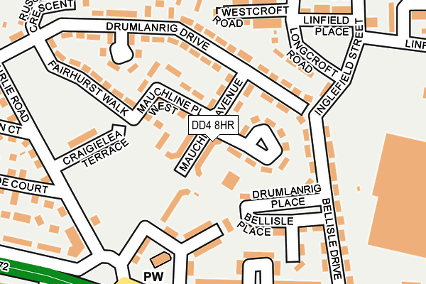 DD4 8HR map - OS OpenMap – Local (Ordnance Survey)