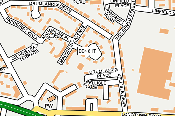 DD4 8HT map - OS OpenMap – Local (Ordnance Survey)