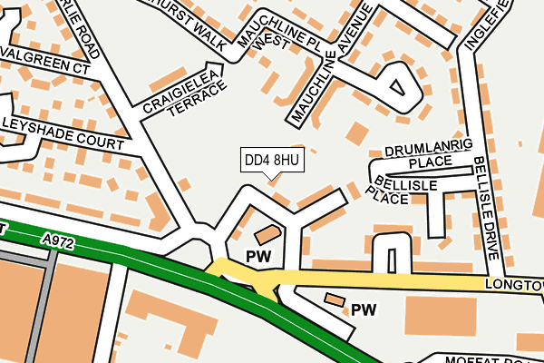 DD4 8HU map - OS OpenMap – Local (Ordnance Survey)