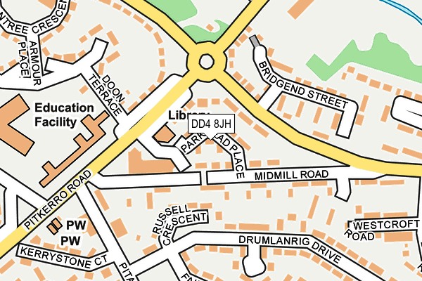 DD4 8JH map - OS OpenMap – Local (Ordnance Survey)