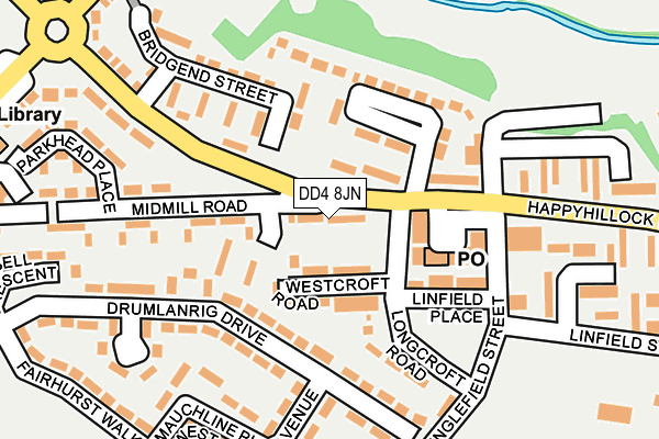 DD4 8JN map - OS OpenMap – Local (Ordnance Survey)