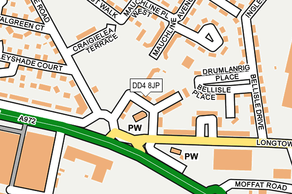 DD4 8JP map - OS OpenMap – Local (Ordnance Survey)