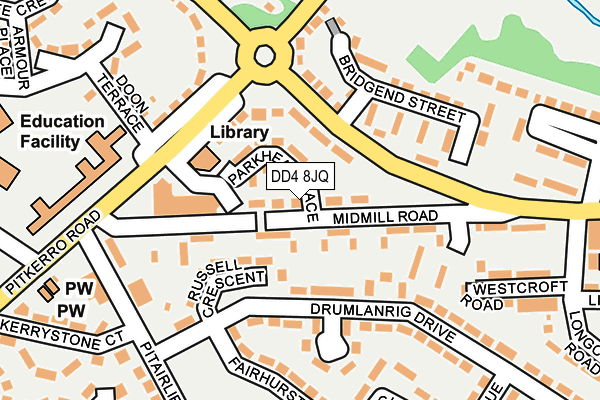 DD4 8JQ map - OS OpenMap – Local (Ordnance Survey)