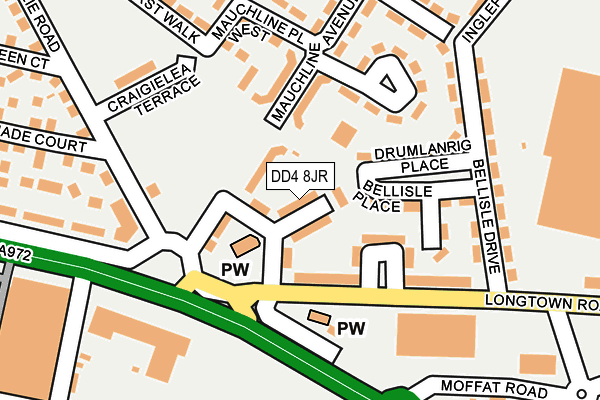 DD4 8JR map - OS OpenMap – Local (Ordnance Survey)