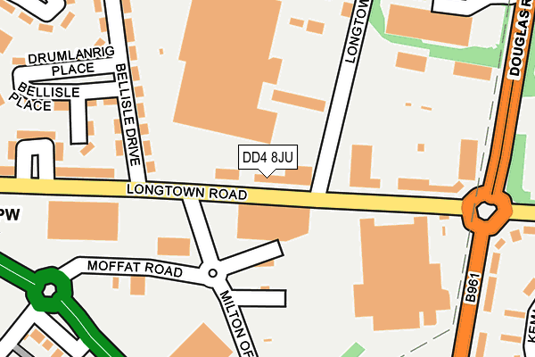 DD4 8JU map - OS OpenMap – Local (Ordnance Survey)