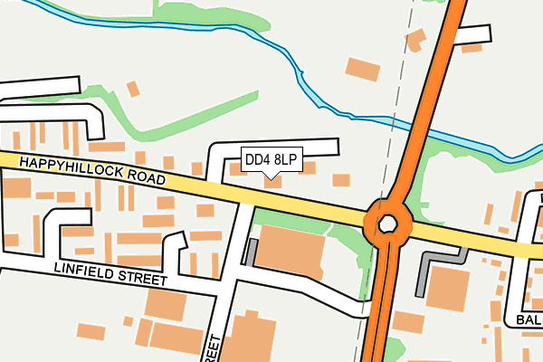 DD4 8LP map - OS OpenMap – Local (Ordnance Survey)