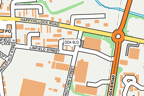 DD4 8LQ map - OS OpenMap – Local (Ordnance Survey)