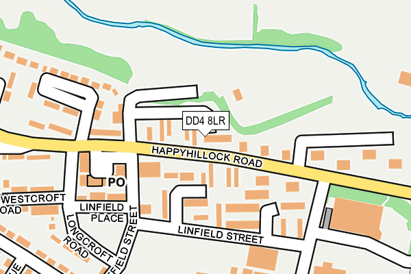 DD4 8LR map - OS OpenMap – Local (Ordnance Survey)