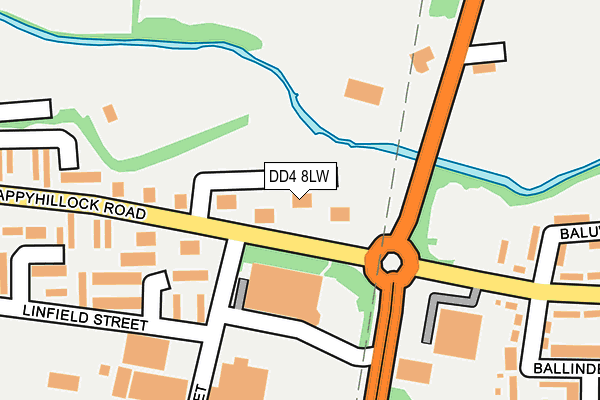 DD4 8LW map - OS OpenMap – Local (Ordnance Survey)
