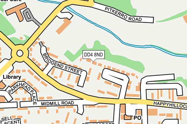 DD4 8ND map - OS OpenMap – Local (Ordnance Survey)