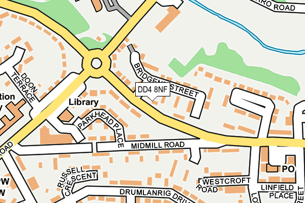 DD4 8NF map - OS OpenMap – Local (Ordnance Survey)