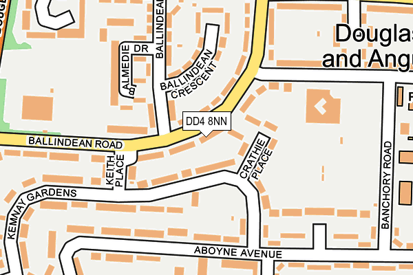 DD4 8NN map - OS OpenMap – Local (Ordnance Survey)