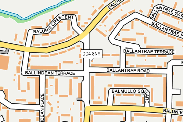 DD4 8NY map - OS OpenMap – Local (Ordnance Survey)