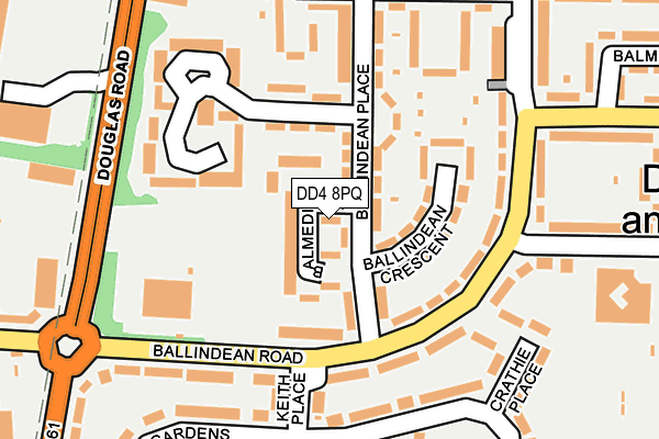 DD4 8PQ map - OS OpenMap – Local (Ordnance Survey)