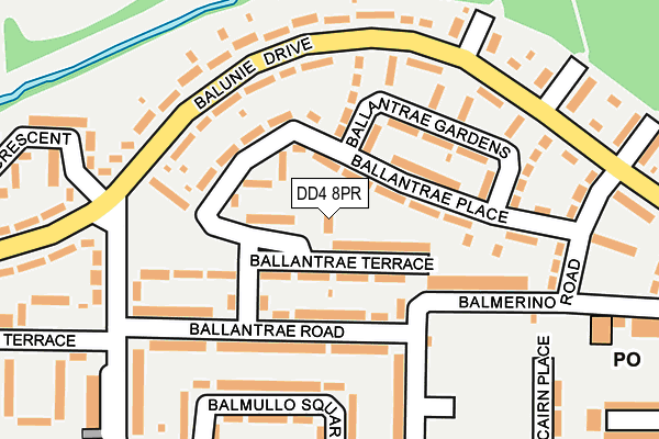 DD4 8PR map - OS OpenMap – Local (Ordnance Survey)