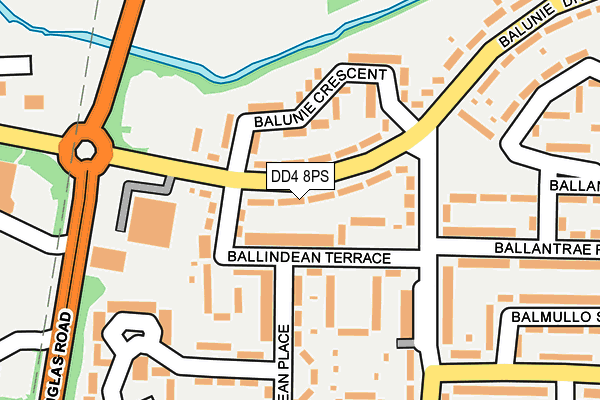 DD4 8PS map - OS OpenMap – Local (Ordnance Survey)