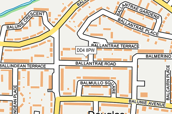 DD4 8PW map - OS OpenMap – Local (Ordnance Survey)