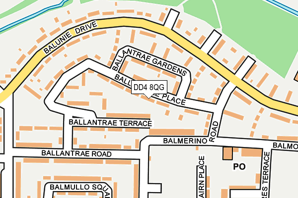 DD4 8QG map - OS OpenMap – Local (Ordnance Survey)