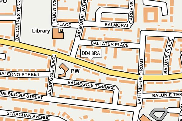 DD4 8RA map - OS OpenMap – Local (Ordnance Survey)