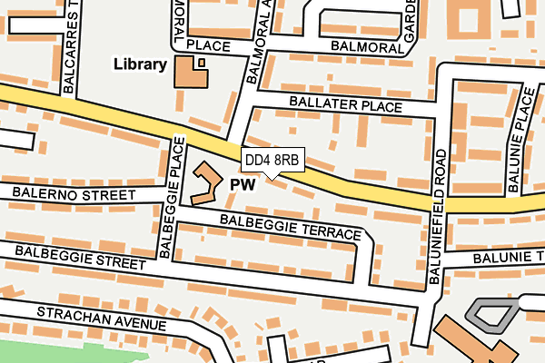 DD4 8RB map - OS OpenMap – Local (Ordnance Survey)