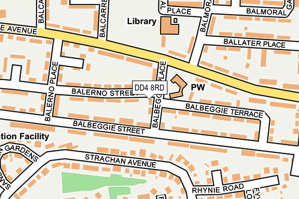DD4 8RD map - OS OpenMap – Local (Ordnance Survey)