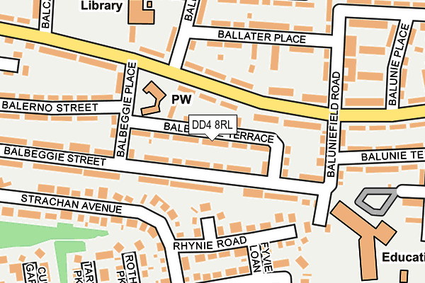 DD4 8RL map - OS OpenMap – Local (Ordnance Survey)