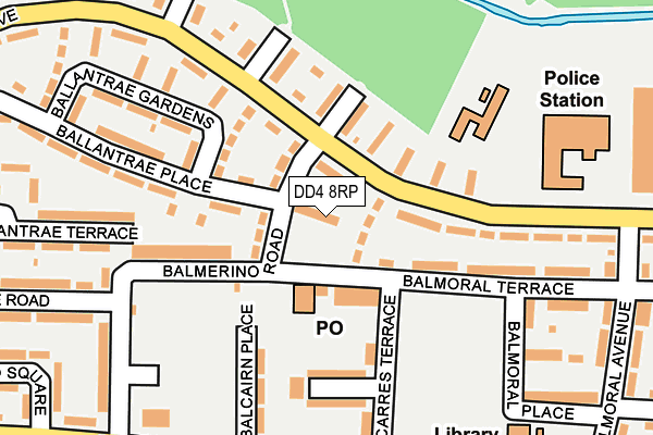 DD4 8RP map - OS OpenMap – Local (Ordnance Survey)