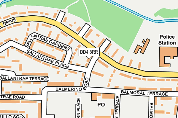 DD4 8RR map - OS OpenMap – Local (Ordnance Survey)
