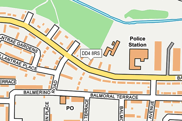 DD4 8RS map - OS OpenMap – Local (Ordnance Survey)