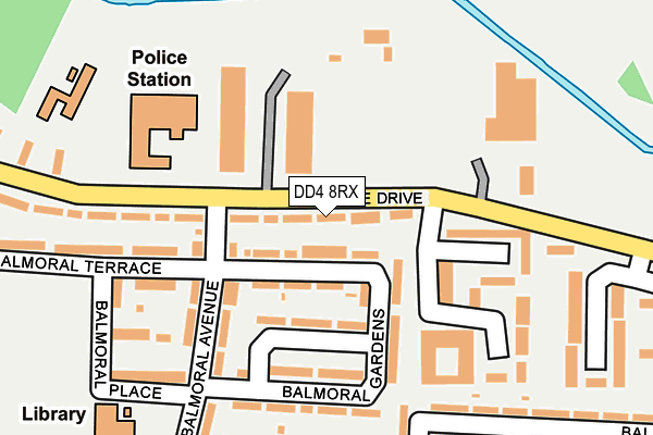 DD4 8RX map - OS OpenMap – Local (Ordnance Survey)