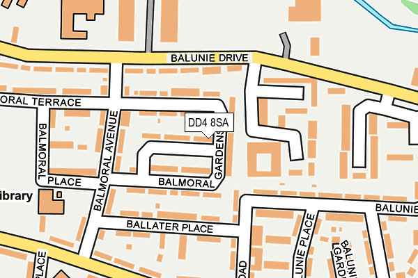 DD4 8SA map - OS OpenMap – Local (Ordnance Survey)