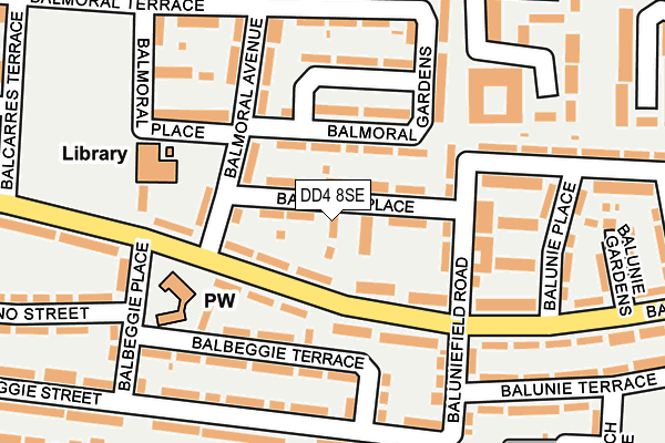 DD4 8SE map - OS OpenMap – Local (Ordnance Survey)