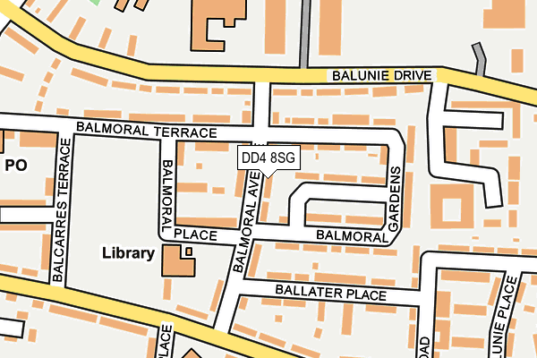 DD4 8SG map - OS OpenMap – Local (Ordnance Survey)