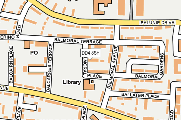 DD4 8SH map - OS OpenMap – Local (Ordnance Survey)