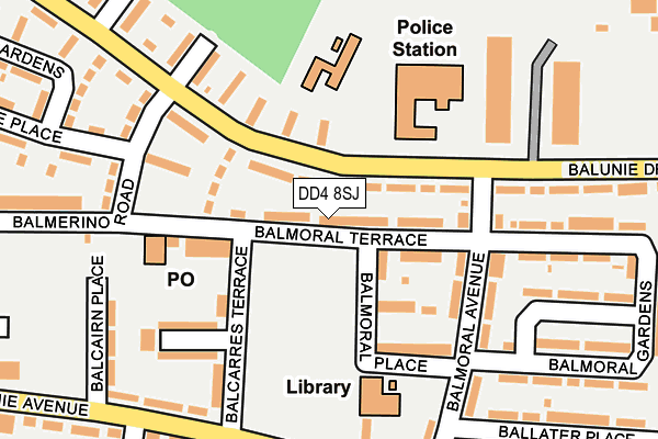 DD4 8SJ map - OS OpenMap – Local (Ordnance Survey)