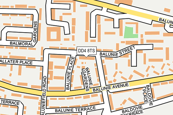 DD4 8TS map - OS OpenMap – Local (Ordnance Survey)