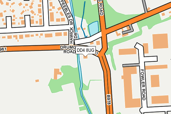 DD4 8UG map - OS OpenMap – Local (Ordnance Survey)