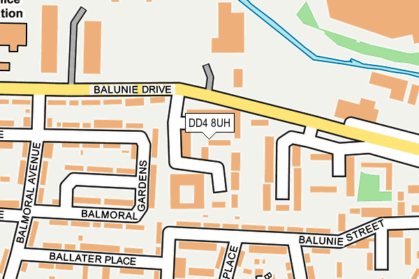 DD4 8UH map - OS OpenMap – Local (Ordnance Survey)