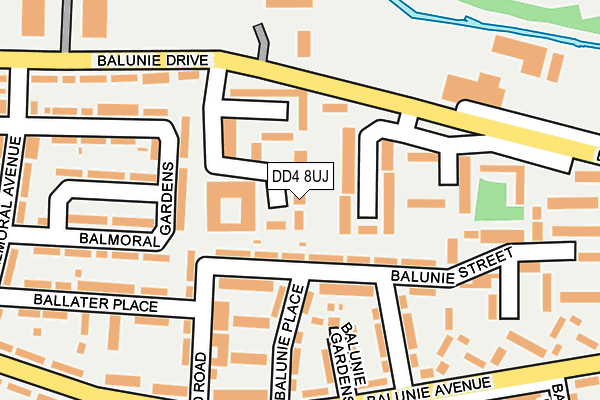 DD4 8UJ map - OS OpenMap – Local (Ordnance Survey)