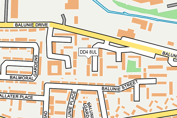 DD4 8UL map - OS OpenMap – Local (Ordnance Survey)