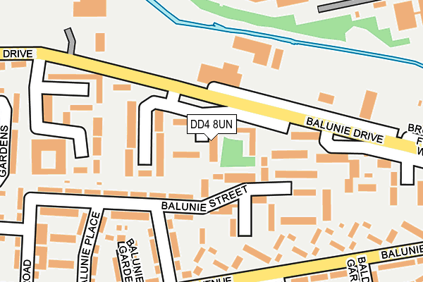 DD4 8UN map - OS OpenMap – Local (Ordnance Survey)