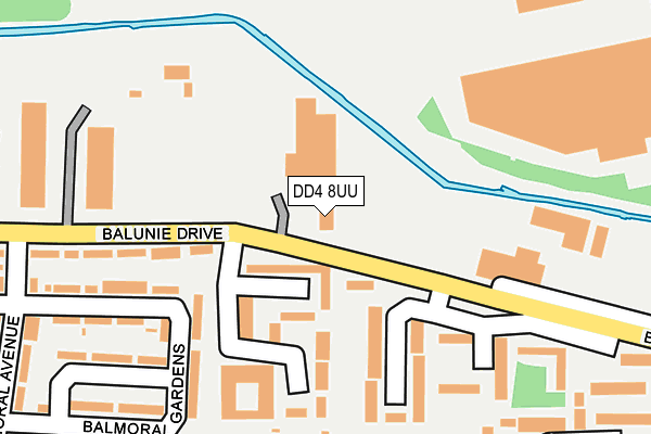 DD4 8UU map - OS OpenMap – Local (Ordnance Survey)