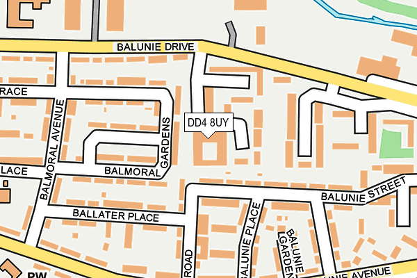 DD4 8UY map - OS OpenMap – Local (Ordnance Survey)