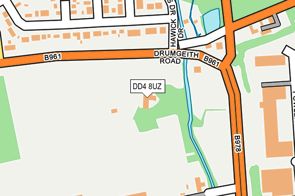 DD4 8UZ map - OS OpenMap – Local (Ordnance Survey)