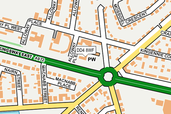 DD4 8WF map - OS OpenMap – Local (Ordnance Survey)