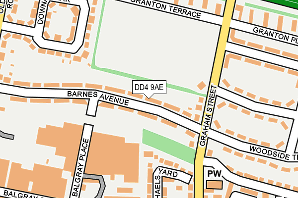 DD4 9AE map - OS OpenMap – Local (Ordnance Survey)