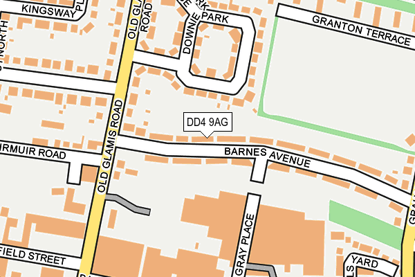DD4 9AG map - OS OpenMap – Local (Ordnance Survey)