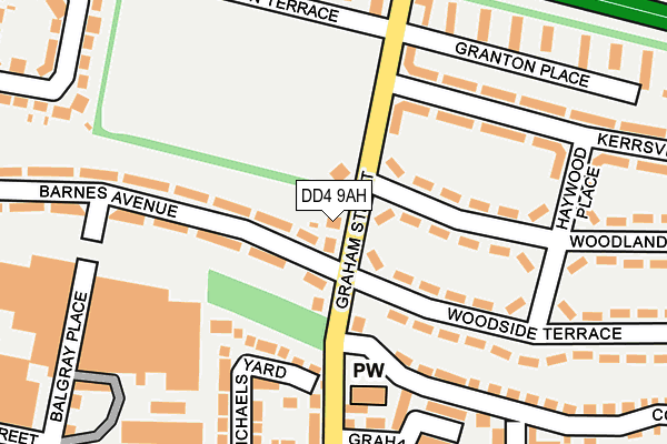 DD4 9AH map - OS OpenMap – Local (Ordnance Survey)