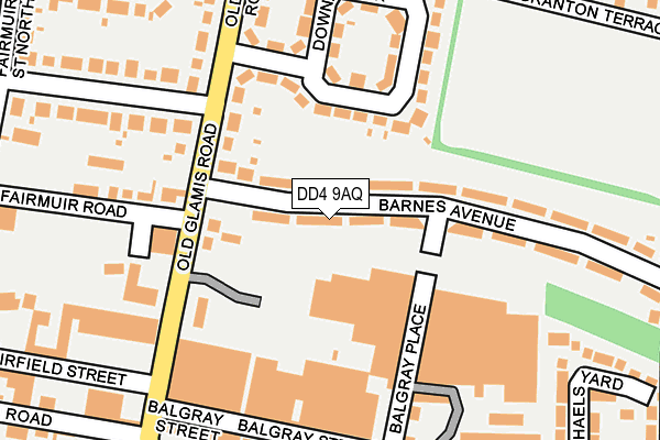 DD4 9AQ map - OS OpenMap – Local (Ordnance Survey)