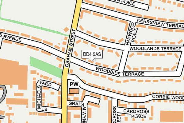 DD4 9AS map - OS OpenMap – Local (Ordnance Survey)